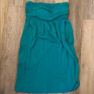 Strapless dress / coverup with pockets M